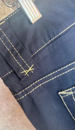 Pantalones Verano Talla 48 Azul