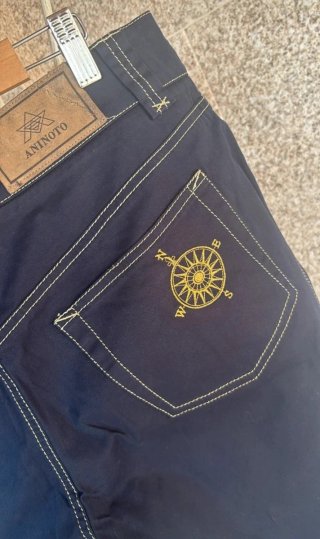Pantalones Verano Talla 48 Azul
