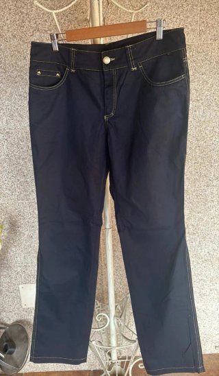 Pantalones Verano Talla 48 Azul