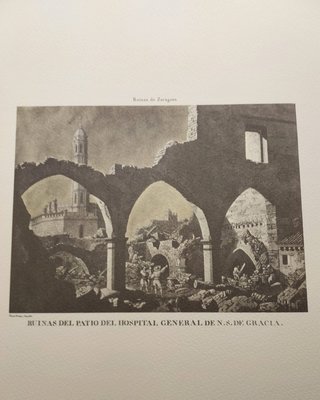 36 Litografías Las Ruinas de Zaragoza. Brambila y