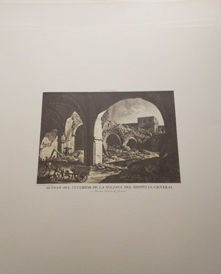36 Litografías Las Ruinas de Zaragoza. Brambila y