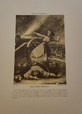 36 Litografías Las Ruinas de Zaragoza. Brambila y