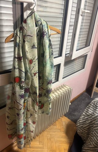 8 Pañuelos/Pashminas Zara Azul y Amarillo