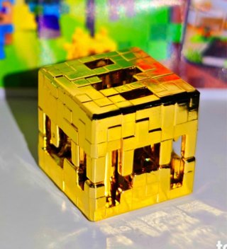 Cubo Minecraft Dorado