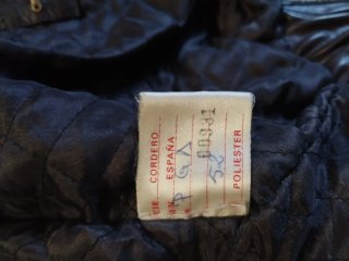 Chaqueta de cuero vintage auténtica