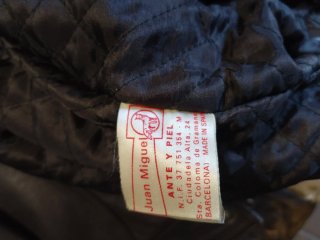 Chaqueta de cuero vintage auténtica