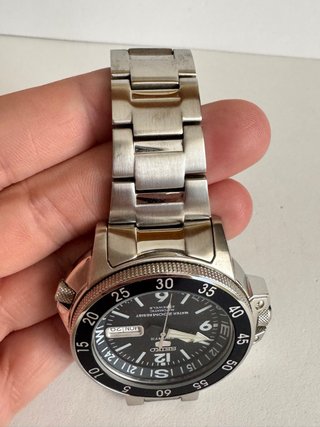 Reloj Seiko 5 Sports Automático Negro/Plata