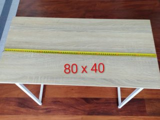 Mesa de estudio plegable madera y metal