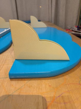 Estanterías Nube Infantiles Azules (2 uds)