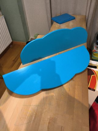 Estanterías Nube Infantiles Azules (2 uds)