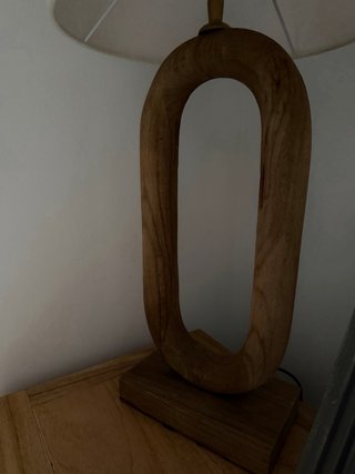 Lámpara de madera Sklum con o sin tulipa
