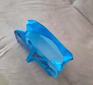 Borsone Oltremare tessuto plastificato
