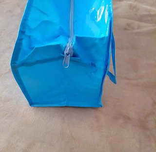 Borsone Oltremare tessuto plastificato
