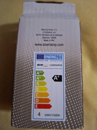 Lámpara Dicroica LED 4W RGB + W 3000K