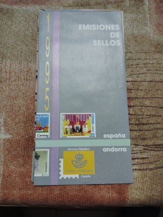 Emisiones de sellos España y Andorra varios años