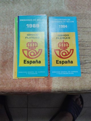 Emisiones de sellos España y Andorra varios años