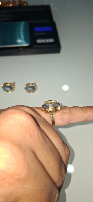 Conjunto 18kt Oro Azul