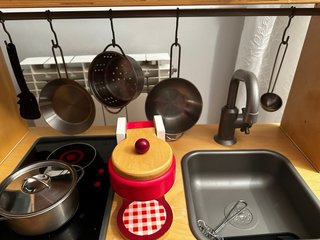 Cocina infantil de madera