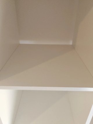 Estantería modular blanca de madera