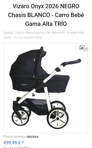 OFERTA ÚLTIMOS DIAS DISPONIBLE Carrito con capazo