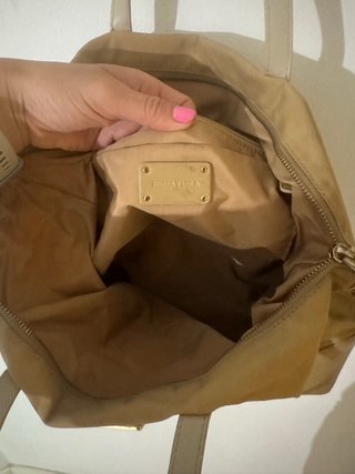 Bolso Bimba y Lola Beige y Dorado