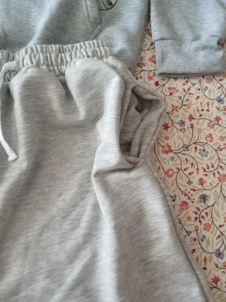 Conjunto Chándal Corto Gris Talla M