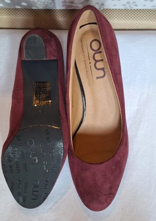 Zapatos de tacón burdeos talla 38