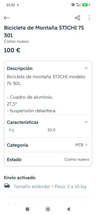 Bicicleta de montaña negra y roja ruedas 27'5"