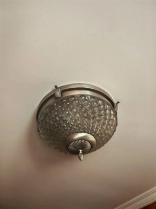 Plafón techo cristal y acero clásico