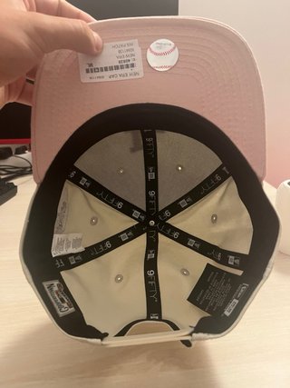 Gorra New Era LA Beige y Rosa