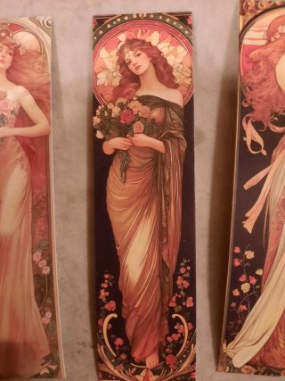 Segnalibri Stile Liberty - Donne e Fiori