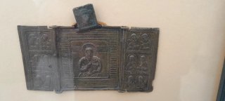Triptico Ortodoxo Bronce