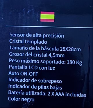 Báscula de Baño Digital Euro Life (A ESTRENAR)