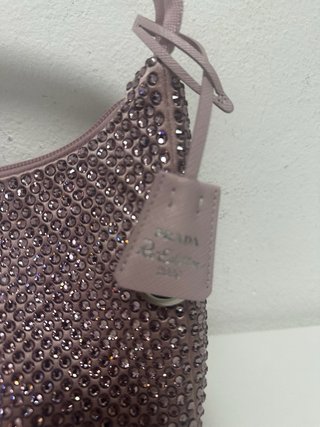 Prada Re-Edition 2000 Crystal Satin Mini Bag