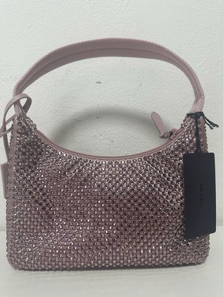 Prada Re-Edition 2000 Crystal Satin Mini Bag