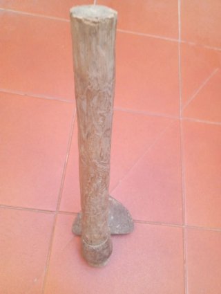 Azada de madera, antigua pequeña.