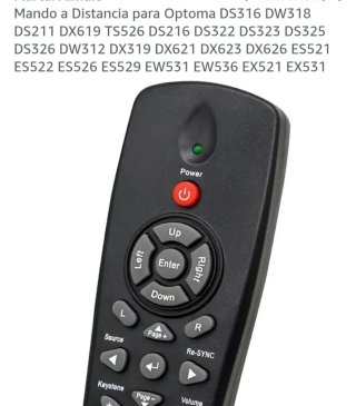 Mando Proyector de Video Optoma