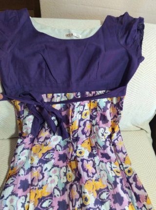 Vestido fiesta talla XL estampado floral