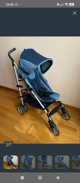 Silla de paseo Chicco Liteway azul