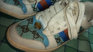 Zapatillas Gucci Screener Cristales Mujer 35
