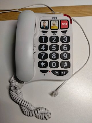 Teléfono fijo SPC con fotos y SOS