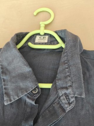 Camisa C.P. Company Lino Azul-Gris Talla 5