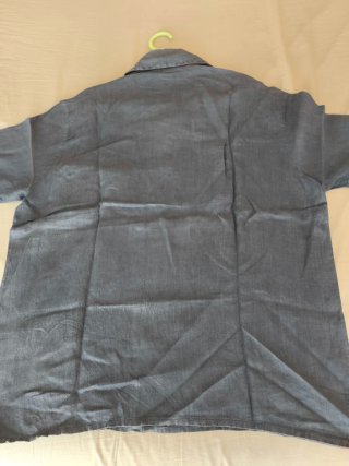 Camisa C.P. Company Lino Azul-Gris Talla 5