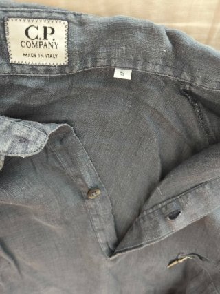Camisa C.P. Company Lino Azul-Gris Talla 5