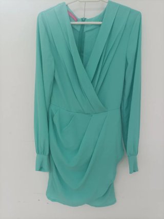 Vestido fiesta mujer talla M verde