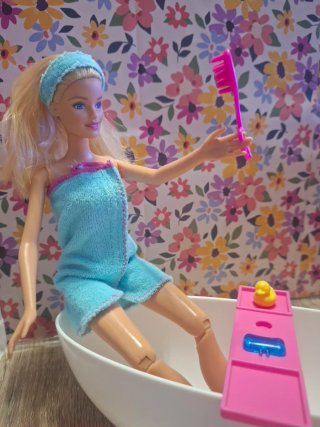 Barbie Set Baño Burbujas con muñeca y accesorios