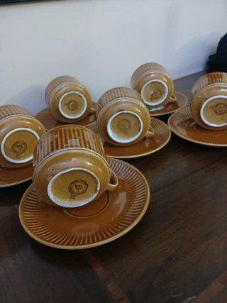 Servizio 6 tazze e piattini Pagnossin