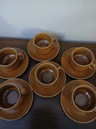Servizio 6 tazze e piattini Pagnossin