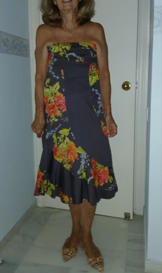 Vestido fiesta estampado floral