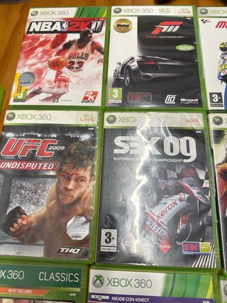 Pack 2 Mandos Xbox 360 + 16 Juegos